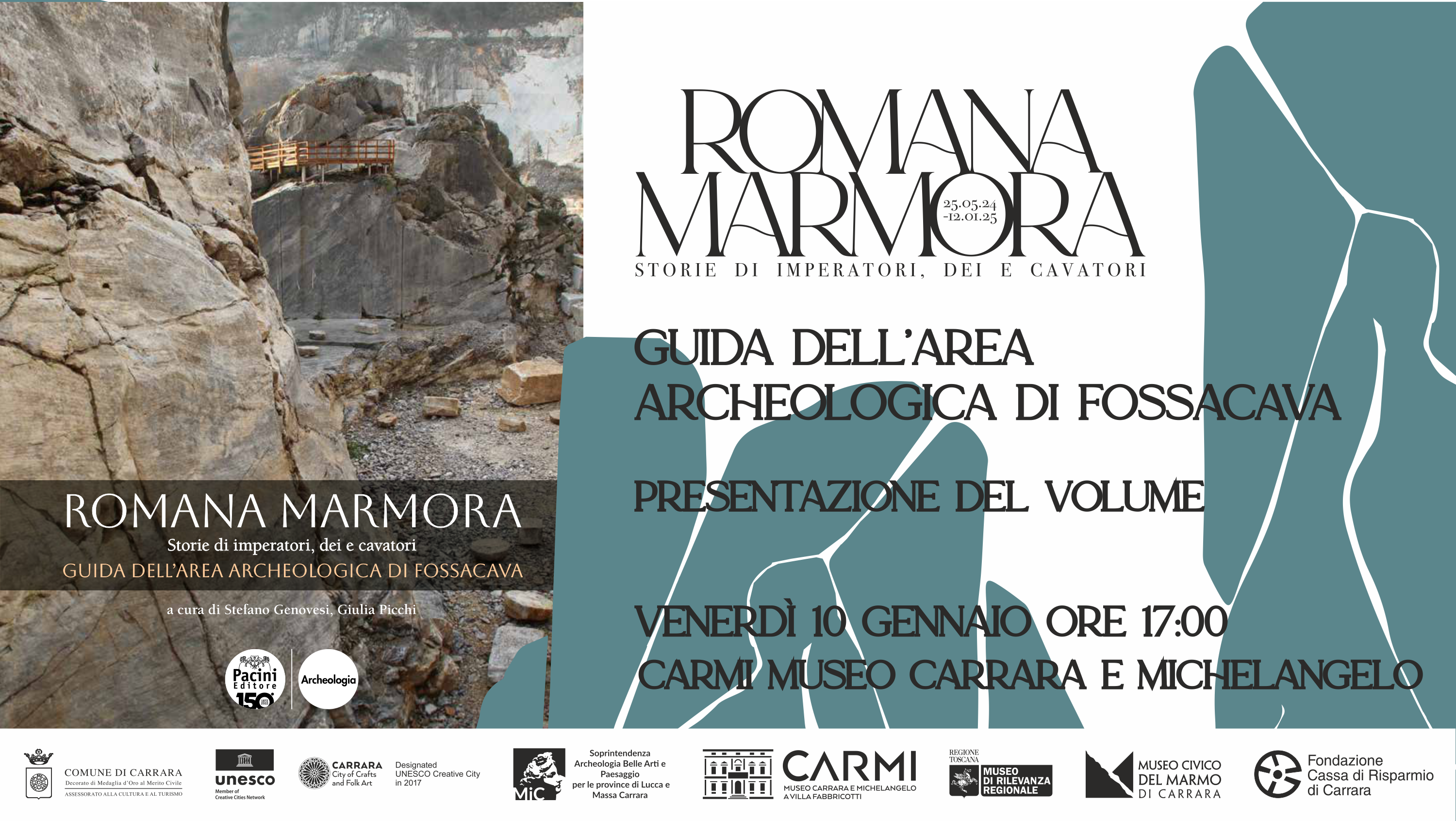 Romana marmora. Storie di imperatori, dei e cavatori. Guida dell'area archeologica di Fossacava Presentazione del volume con Stefano Genovesi