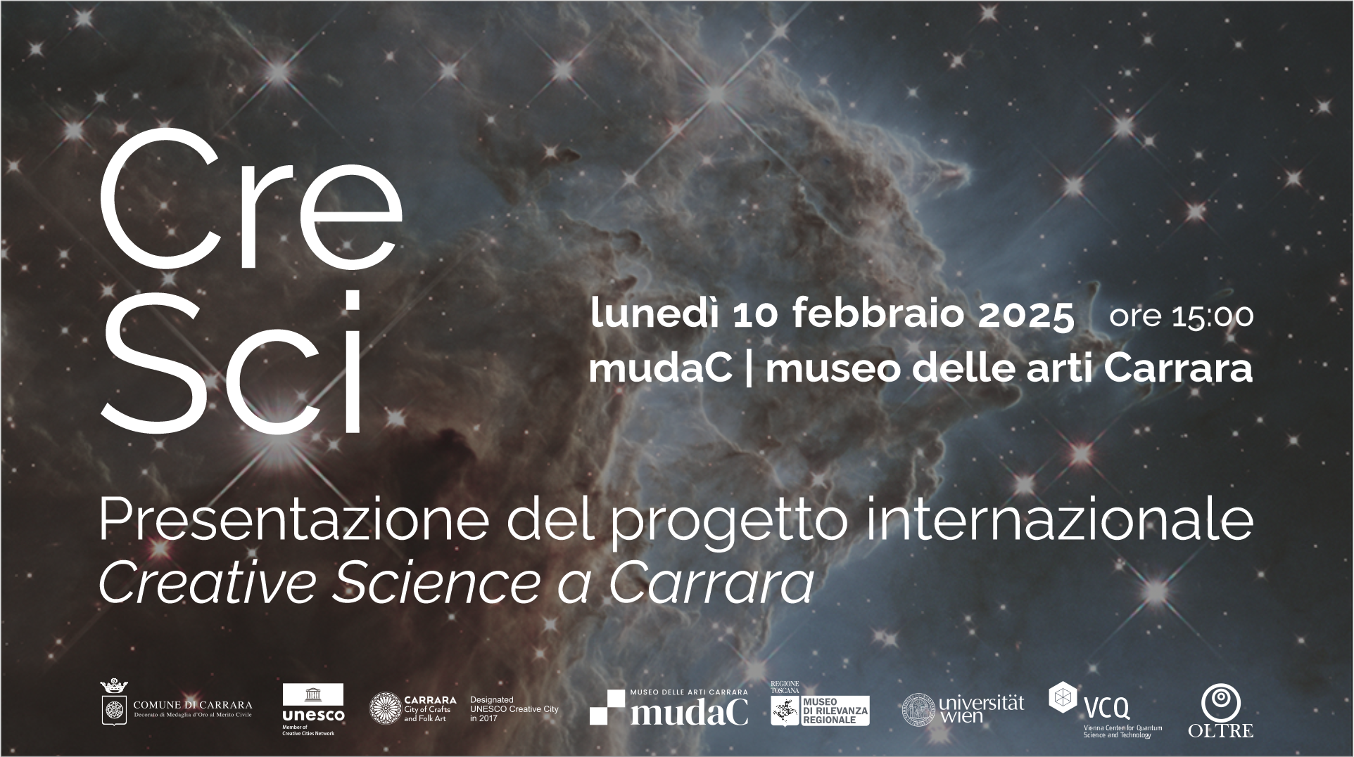 Presentazione del progetto internazionale Creative Science a Carrara